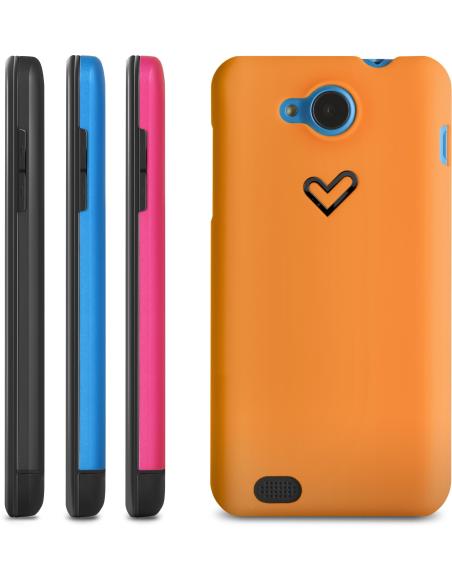 Energy Sistem 422937 Funda Smartphone de Policarbonato Naranja