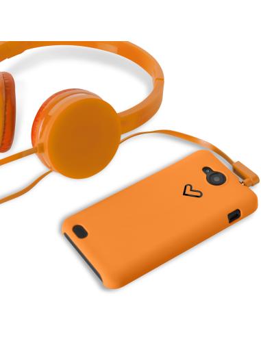Energy Sistem 422937 Funda Smartphone de Policarbonato Naranja