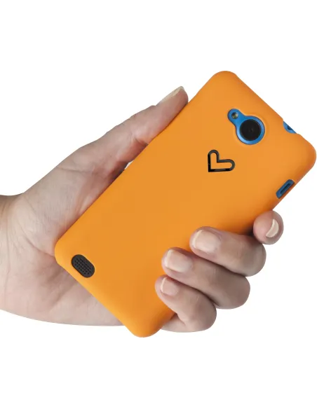 Energy Sistem 422937 Funda Smartphone de Policarbonato Naranja