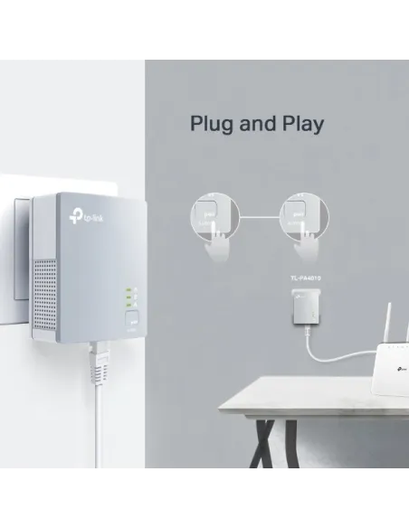 TP-Link TL-PA4010 KIT PLC Powerline Red Eléctrica AV600