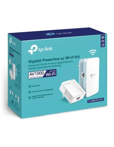 TP-Link TL-WPA7517 KIT PLC Powerline Red Eléctrica AV1000 + WiFi AC750 Con Puerto Gigabit