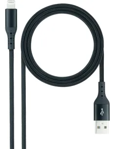 Nanocable 10.10.0401-COBK Cable Lightning a USB 2.0 Macho/Macho 1M Negro-CABL56088