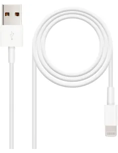 Nanocable 10.10.0402 Cable Lightning a USB 2.0 Macho/Macho 2M Blanco-AAOATI0409