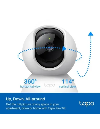 TP-Link Tapo C210 Cámara de Vigilancia 360º Wi-Fi 2K+3MP