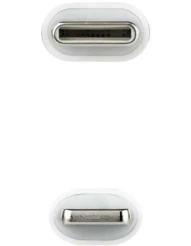 Nanocable 10.10.0600 Cable Lightning a USB-C Macho/Macho 50cm Blanco