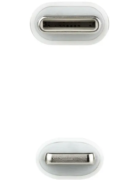 Nanocable 10.10.0602 Cable Lightning a USB-C Macho/Macho 2M Blanco