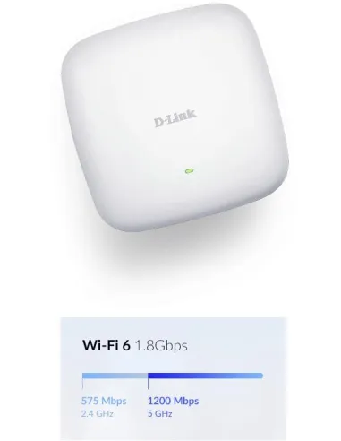 D-Link DAP-X2810 Punto Acceso WiFi 6 Dual Band AX1800 PoE