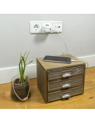 Nanocable 10.10.0601 Cable Lightning a USB-C Macho/Macho 1M Blanco