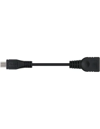 Nanocable 10.01.3500 Cable OTG USB 2.0 Micro USB-B a USB-A Macho/Hembra 15cm Negro