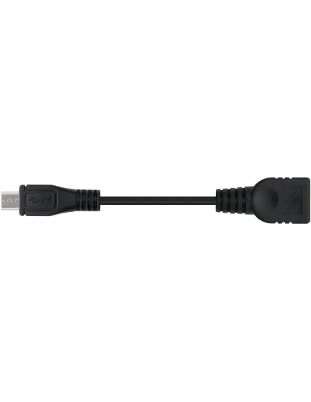 Nanocable 10.01.3500 Cable OTG USB 2.0 Micro USB-B a USB-A Macho/Hembra 15cm Negro