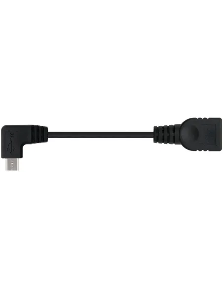 Nanocable 10.01.3600 Conversor de Imagen OTG USB 2.0 Micro-B a USB A Macho/Hembra 15cm Negro