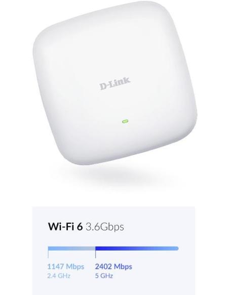 D-Link DAP-X2850 Punto Acceso WiFi 6 Doble Banda