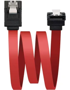 Nanocable 10.18.0301 Cable SATA Acodado Con Anclajes Macho Macho 50cm Rojo-CABL26027