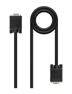 Nanocable 10.15.1305 Cable SVGA para Monitor y Proyector HDB15/M-HDB15/M 5M Negro-CABL36550