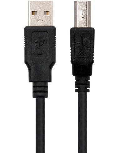 Nanocable 10.01.0103-BK Cable USB 2.0 Impresora Tipo A a Tipo B Macho/Macho 1.8M Negro