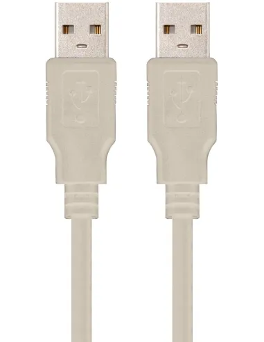 Nanocable 10.01.0303 Cable USB 2.0 Tipo A Macho/Macho 2M Beige