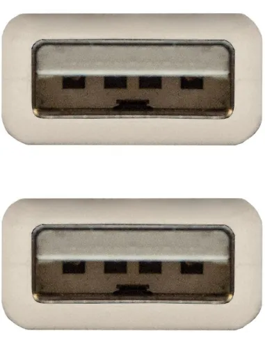 Nanocable 10.01.0303 Cable USB 2.0 Tipo A Macho/Macho 2M Beige