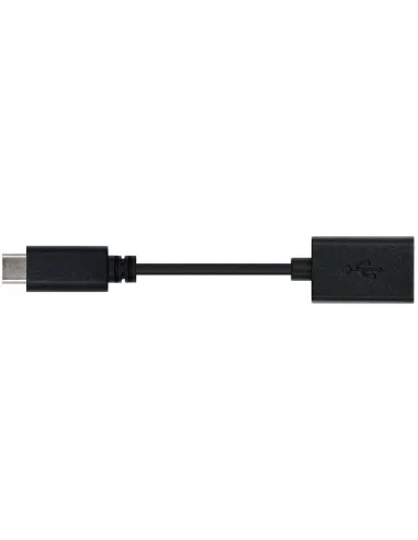 Nanocable 10.01.2400 Conversor de Imagen USB-C a USB-A Macho/Hembra Negro 15cm