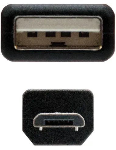Nanocable 10.01.0501 Cable USB-A 2.0 a Micro-USB Macho/Macho 1.8M Negro