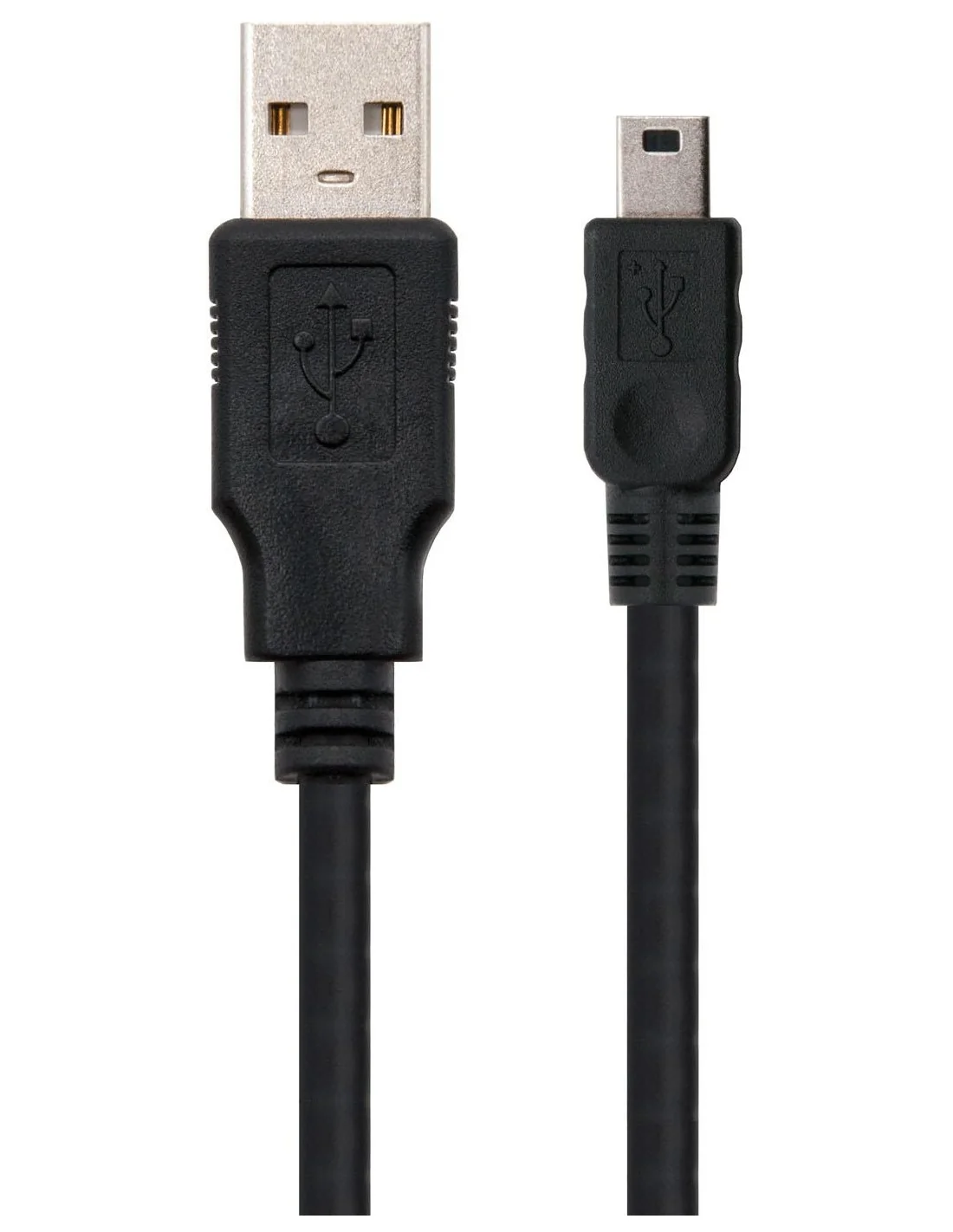 Nanocable 10.01.0402 Cable USB 2.0 USB-A a Mini USB-B Macho/Macho 1.8M Negro