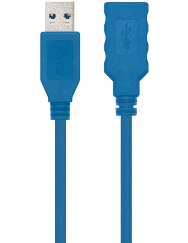 Nanocable 10.01.0901-BL Cable USB-A 3.0 a USB-A Macho/Hembra 1M Azul