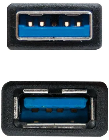 Nanocable 10.01.0901-BK Cable USB 3.0 Alargador Macho/Hembra 1M Negro