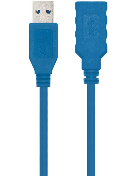 Nanocable 10.01.0902-BL Cable USB-A 3.0 Alargador Macho/Hembra 2M Azul