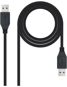 Nanocable 10.01.1001-BK Cable USB-A 3.0 Macho/Macho 1M Negro-CABL36530