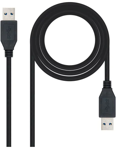 Nanocable 10.01.1001-BK Cable USB-A 3.0 Macho/Macho 1M Negro