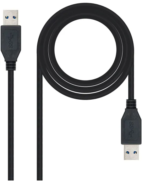 Nanocable 10.01.1001-BK Cable USB-A 3.0 Macho/Macho 1M Negro