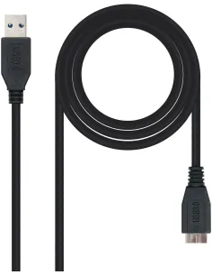 Nanocable 10.01.1101-BK Cable USB-A 3.0 a Micro USB-B Macho/Macho 1M Negro-AIEACI0041
