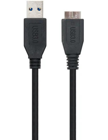 Nanocable 10.01.1101-BK Cable USB-A 3.0 a Micro USB-B Macho/Macho 1M Negro
