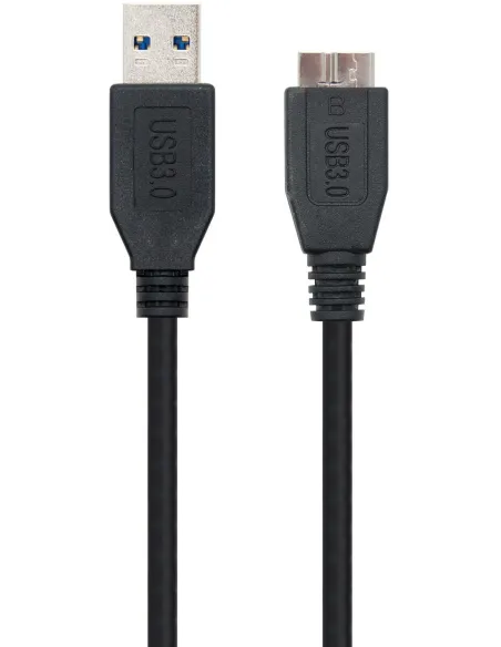 Nanocable 10.01.1101-BK Cable USB-A 3.0 a Micro USB-B Macho/Macho 1M Negro