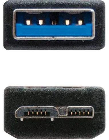 Nanocable 10.01.1101-BK Cable USB-A 3.0 a Micro USB-B Macho/Macho 1M Negro