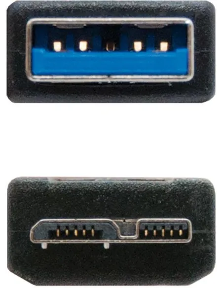 Nanocable 10.01.1102-BK Cable USB-A 3.0 a Micro USB-B Macho/Macho 2M Negro