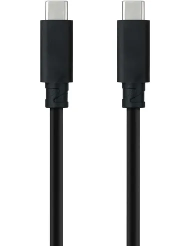 Nanocable 10.01.4102 Cable USB-C 3.1 Macho/Macho 2M Negro