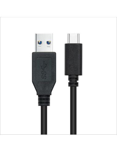 Nanocable 10.01.4000 Cable USB 3.1 Gen 2 a USB-C Macho/Macho 50cm Negro