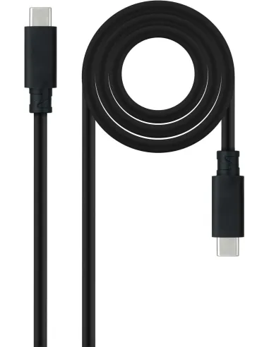 Nanocable 10.01.4101-L150 Cable USB-C 3.1 Gen2 Macho/Macho 1.5M Negro