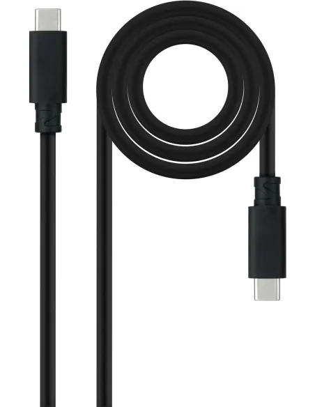 Nanocable 10.01.4101-L150 Cable USB-C 3.1 Gen2 Macho/Macho 1.5M Negro