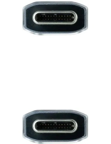 Nanocable 10.01.4101-COMB Cable USB-C 3.1 Gen2 Macho/Macho 1M Negro