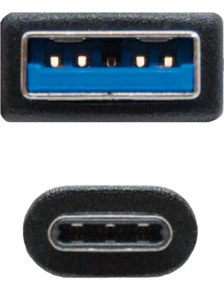 Nanocable 10.01.4002 Cable USB-C 3.1 Gen2 2M Negro