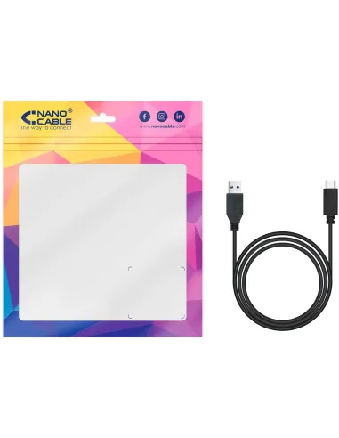 Nanocable 10.01.4002 Cable USB-C 3.1 Gen2 2M Negro