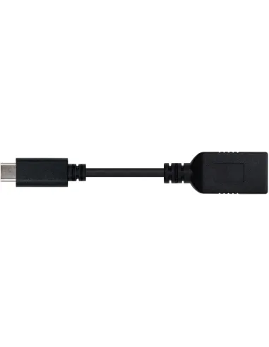 Nanocable 10.01.4201 Conversor de Imagen USB-C a USB-A Macho/Hembra 15 cm Negro
