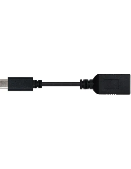 Nanocable 10.01.4201 Conversor de Imagen USB-C a USB-A Macho/Hembra 15 cm Negro