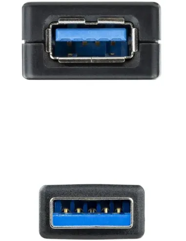 Nanocable 10.01.0311 Cable Prolongador Amplificado USB-A 3.0 Macho/Hembra 5M Negro