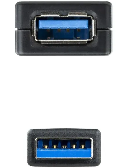 Nanocable 10.01.0311 Cable Prolongador Amplificado USB-A 3.0 Macho/Hembra 5M Negro