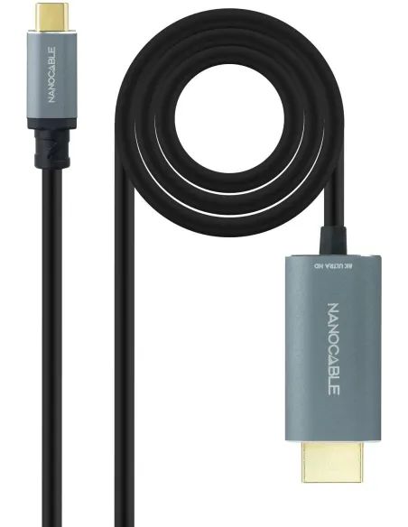 Nanocable 10.15.5162 Cable USB-C a HDMI V2.1 8K@60Hz 1.8M Negro