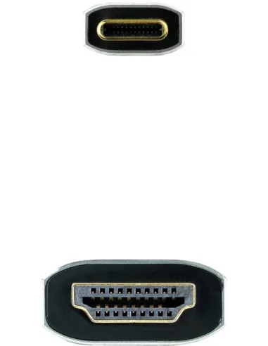Nanocable 10.15.5162 Cable USB-C a HDMI V2.1 8K@60Hz 1.8M Negro