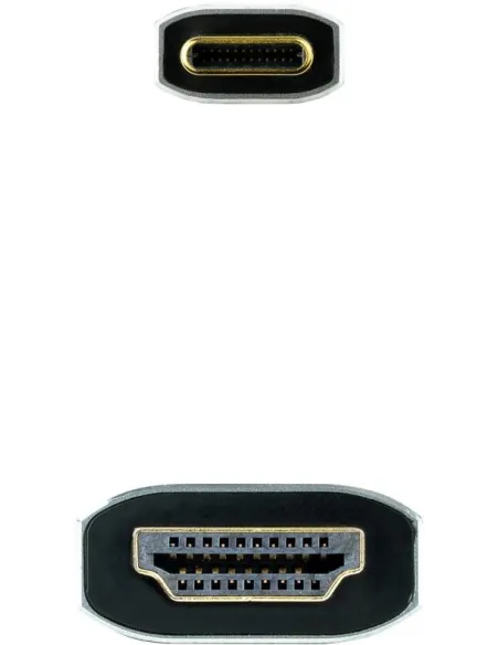 Nanocable 10.15.5162 Cable USB-C a HDMI V2.1 8K@60Hz 1.8M Negro
