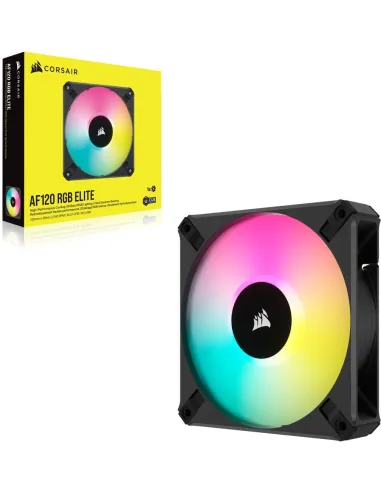 Corsair iCUE AF120 RGB ELITE Ventilador PWM de 120 mm Negro